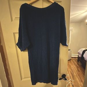 Blue knit Sweater Dress